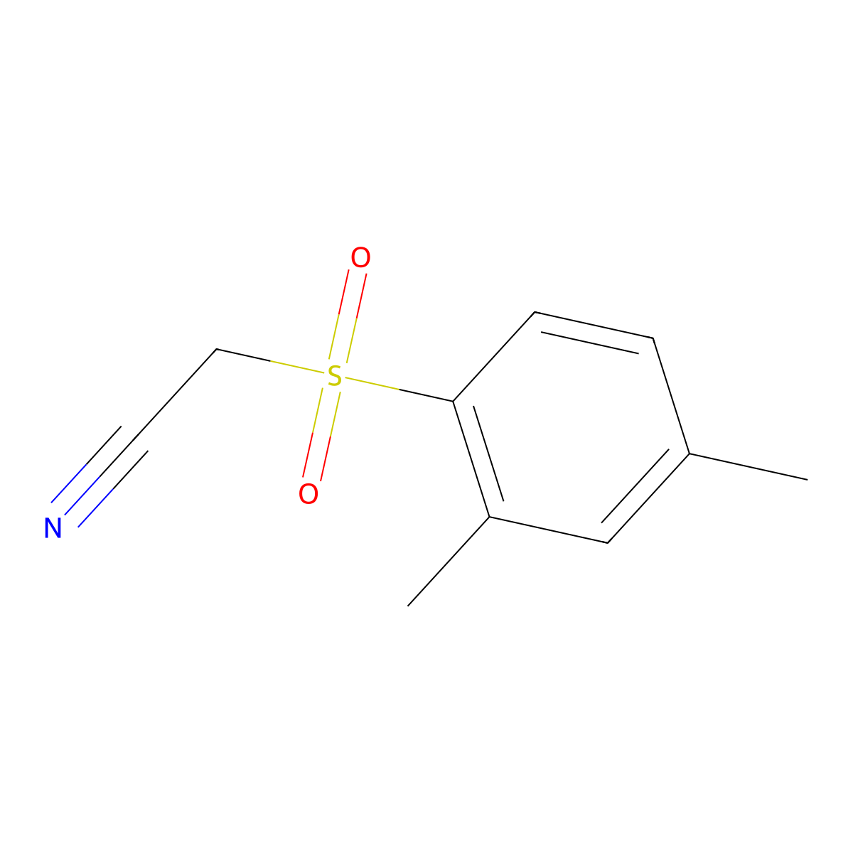 [(2,4-Dimethylphenyl)sulfonyl]acetonitrile molecular structure, CAS 1018580-93-2