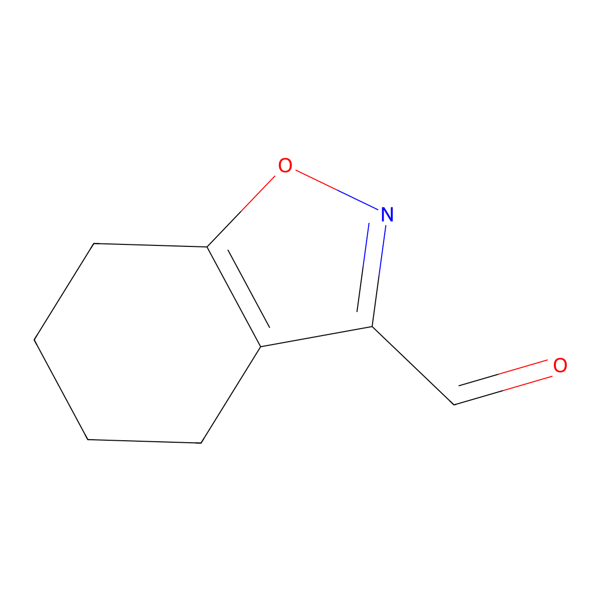 4,5,6,7-Tetrahydro-1,2-benzoxazole-3-carbaldehyde molecular structure, CAS 1018584-77-4