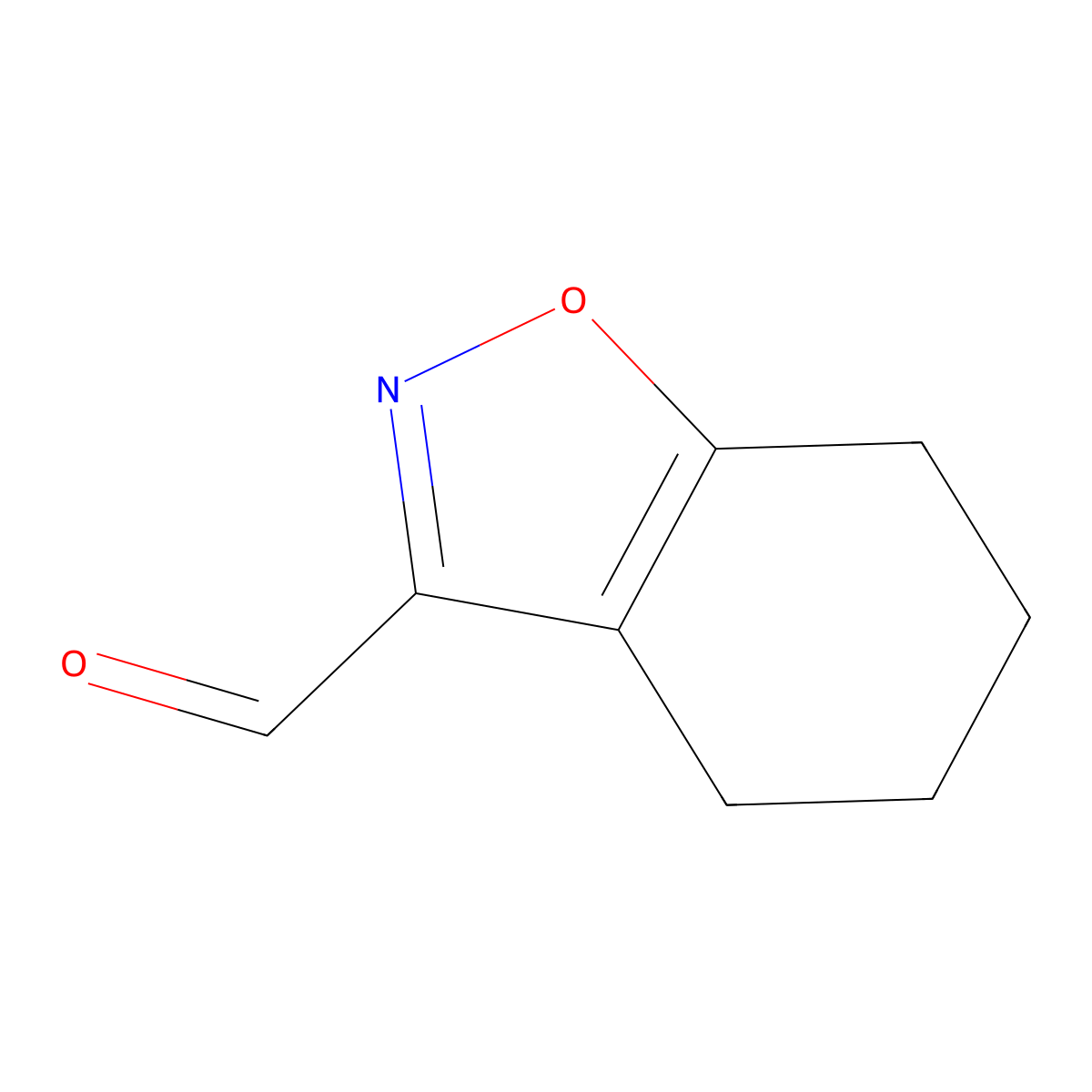 4,5,6,7-Tetrahydro-1,2-benzoxazole-3-carbaldehyde molecular structure, CAS 1018584-77-4