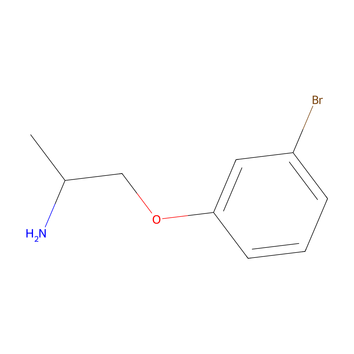 1-(2-Aminopropoxy)-3-bromobenzene molecular structure, CAS 1018586-11-2