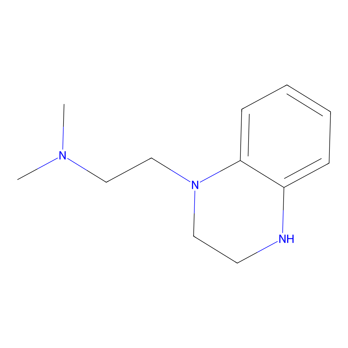 Dimethyl[2-(1,2,3,4-tetrahydroquinoxalin-1-yl)ethyl]amine molecular structure, CAS 1018587-38-6