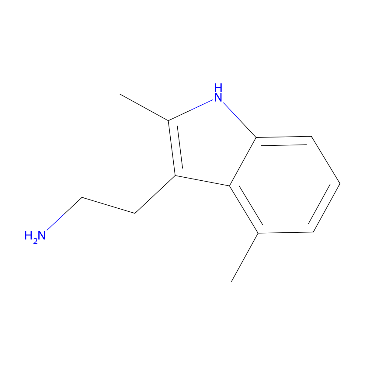 2-(2,4-dimethyl-1H-indol-3-yl)ethan-1-amine molecular structure, CAS 1018592-84-1