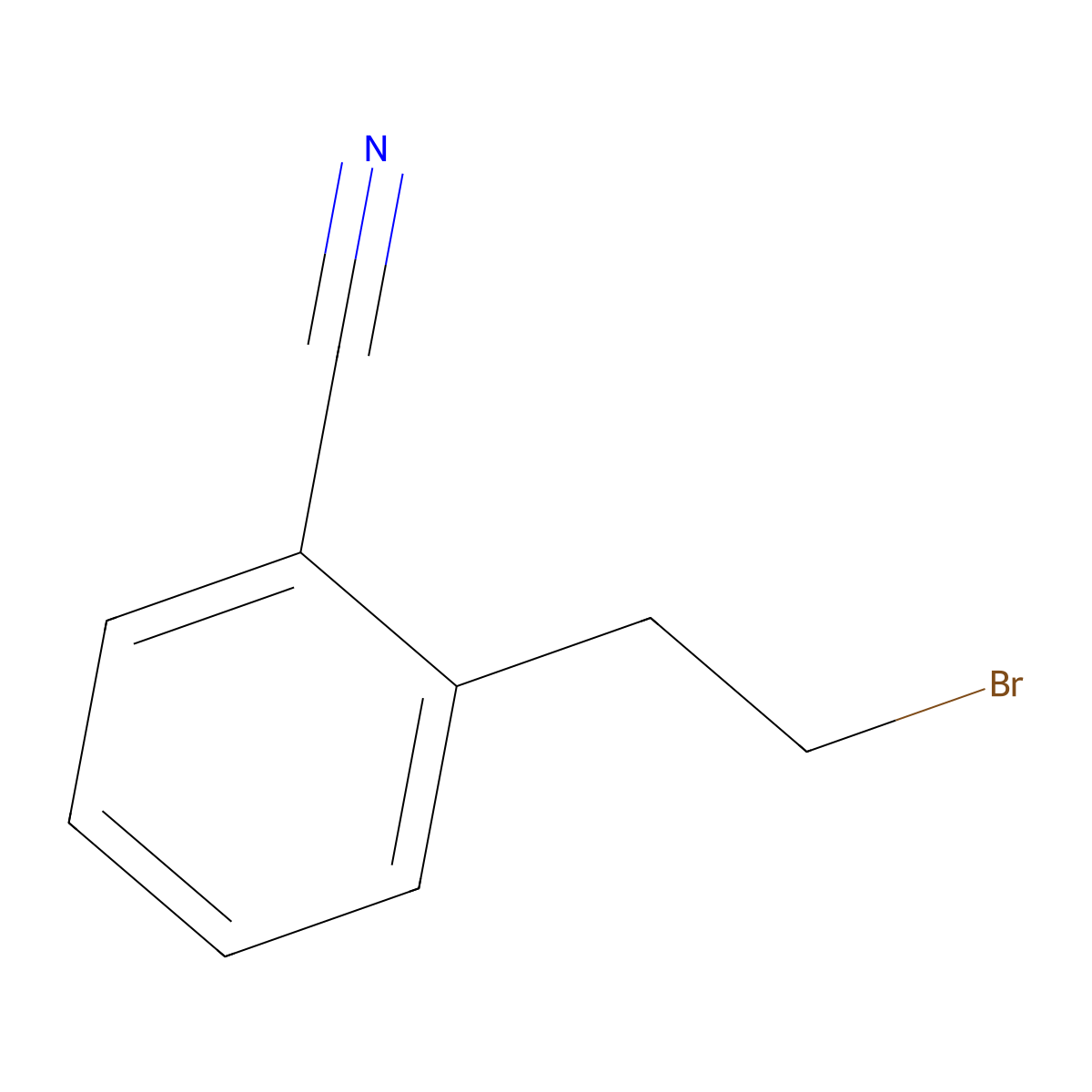 2-(2-Bromoethyl)benzonitrile molecular structure, CAS 101860-81-5