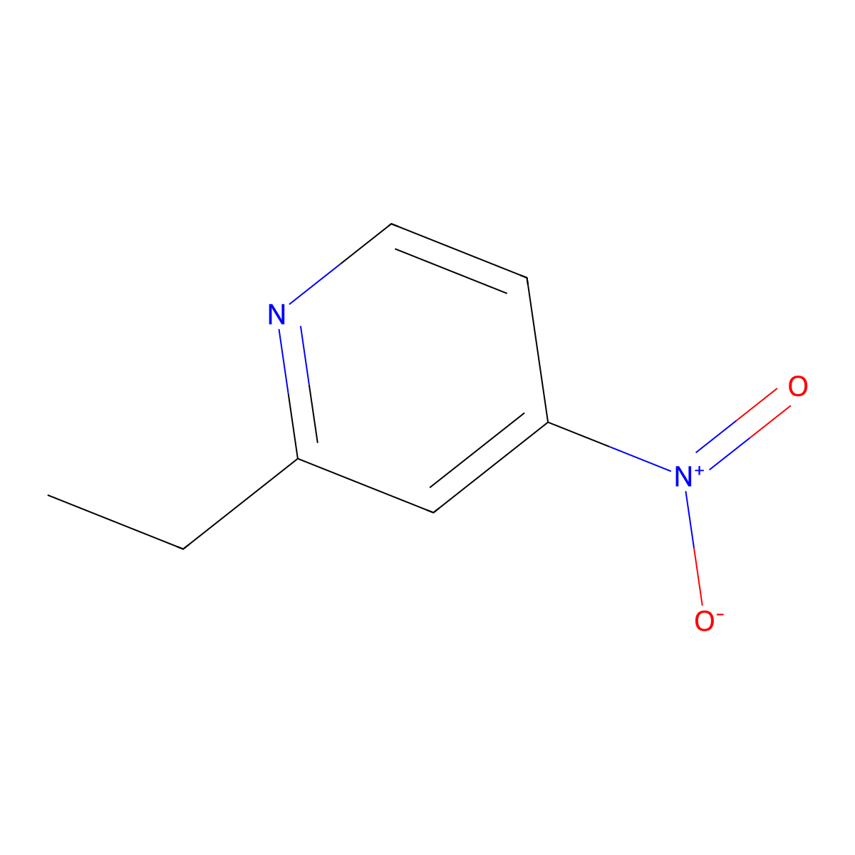2-Ethyl-4-nitropyridine molecular structure, CAS 101860-96-2