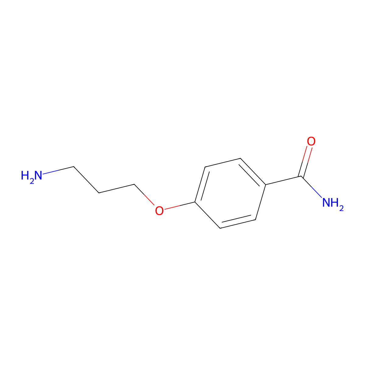 4-(3-Aminopropoxy)benzamide molecular structure, CAS 1018600-42-4