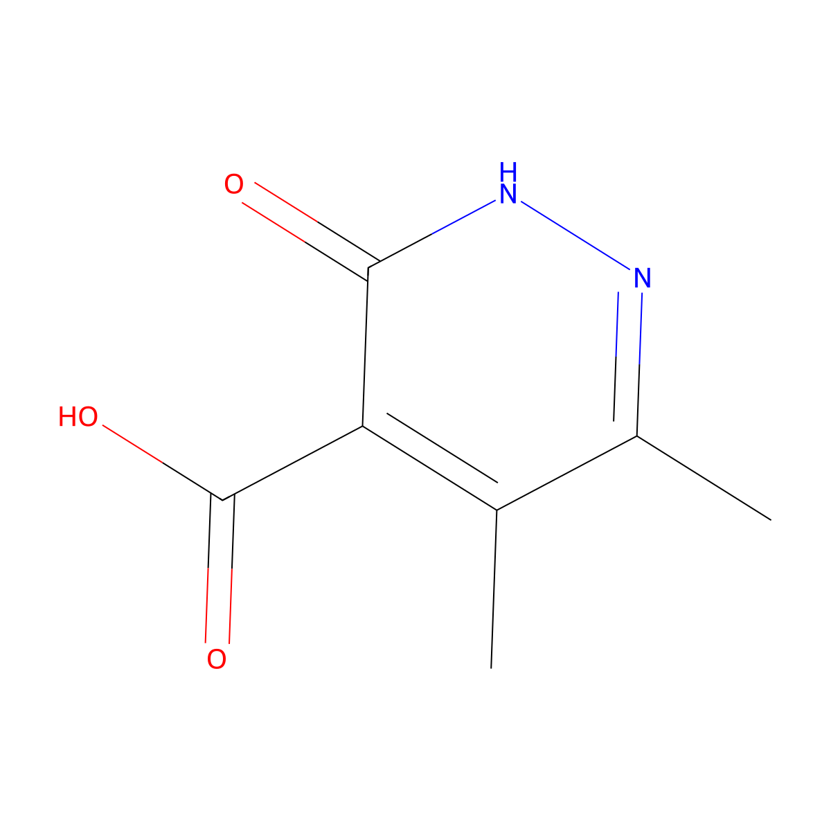 5,6-Dimethyl-3-oxo-2,3-dihydropyridazine-4-carboxylic acid molecular structure, CAS 101861-29-4
