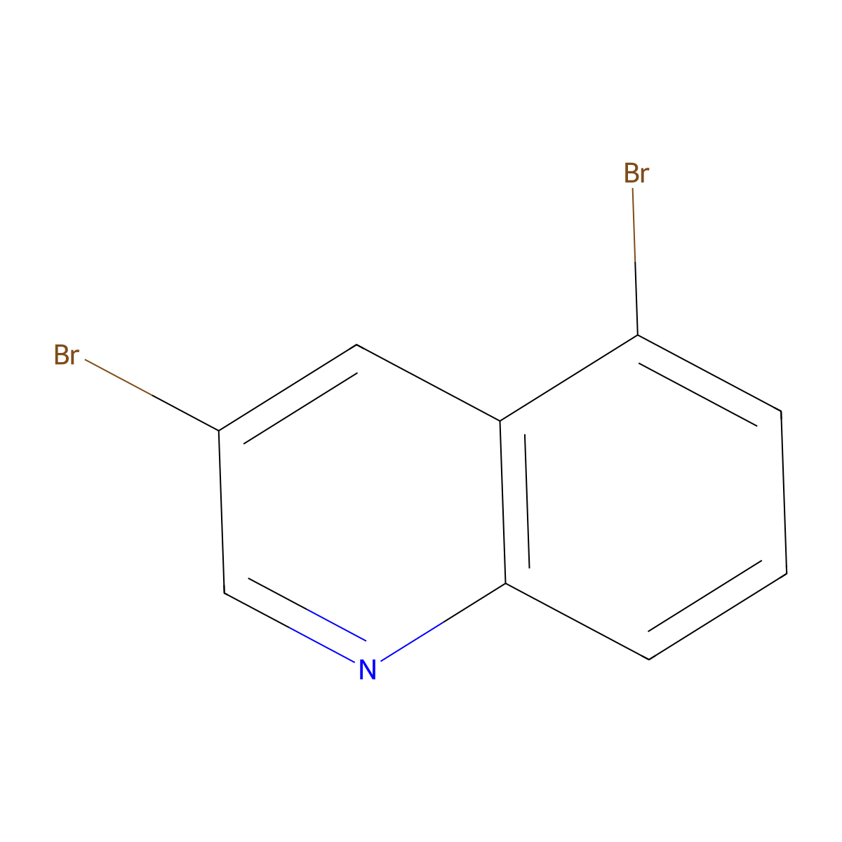 3,5-Dibromoquinoline molecular structure, CAS 101861-59-0