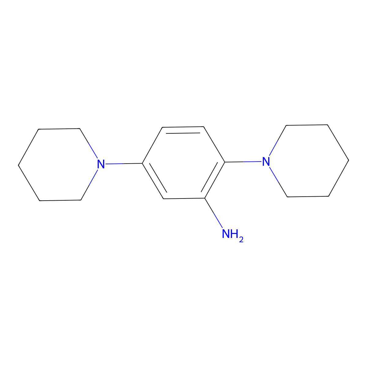 2,5-Bis(piperidin-1-yl)aniline molecular structure, CAS 1018619-00-5