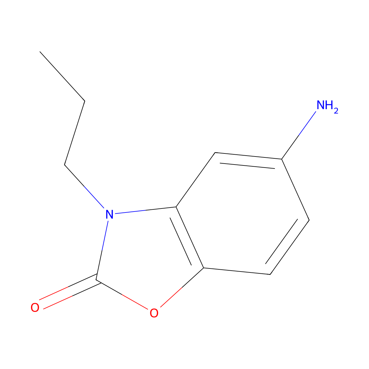 5-Amino-3-propyl-2,3-dihydro-1,3-benzoxazol-2-one molecular structure, CAS 1018630-30-2