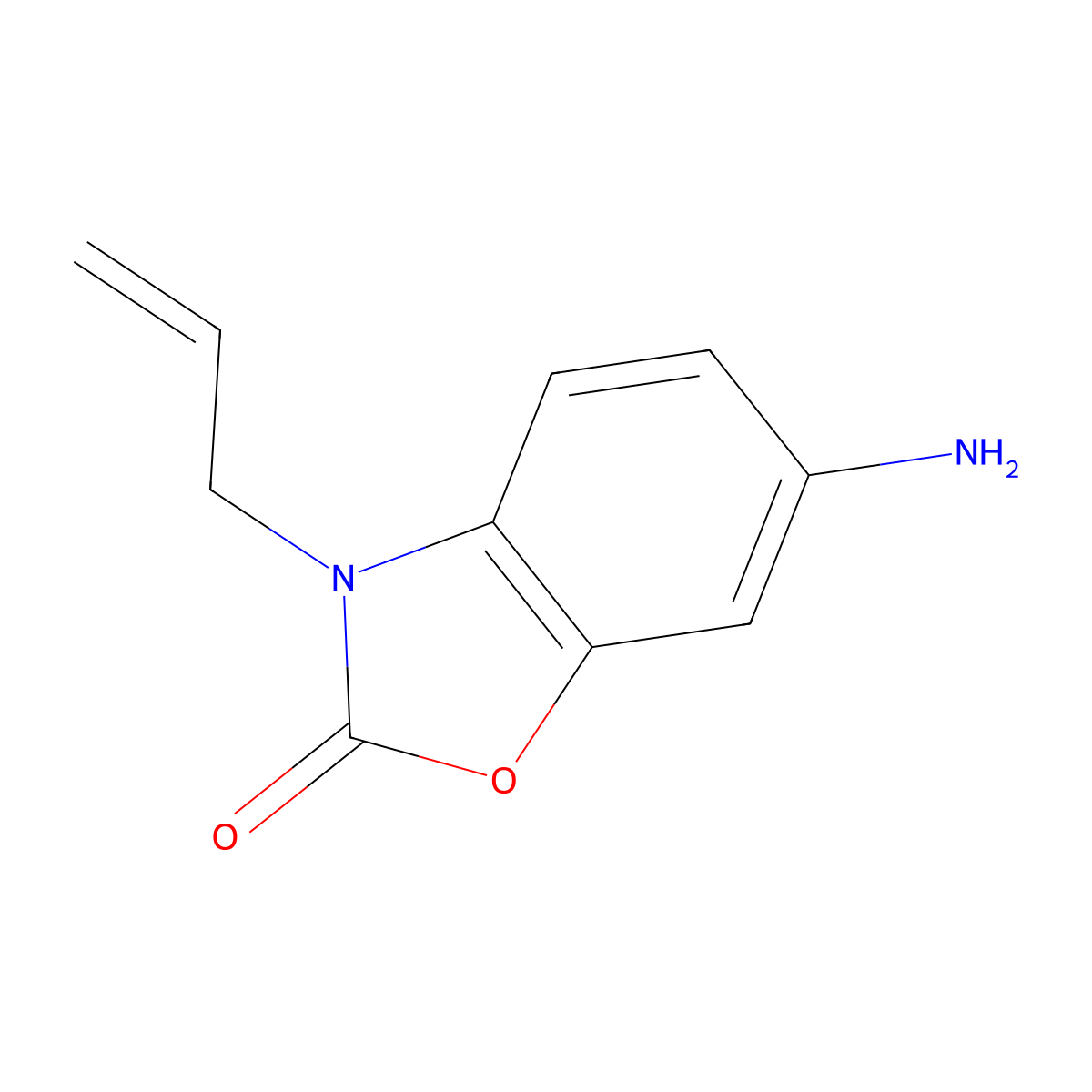 6-Amino-3-(prop-2-EN-1-YL)-2,3-dihydro-1,3-benzoxazol-2-one molecular structure, CAS 1018630-34-6