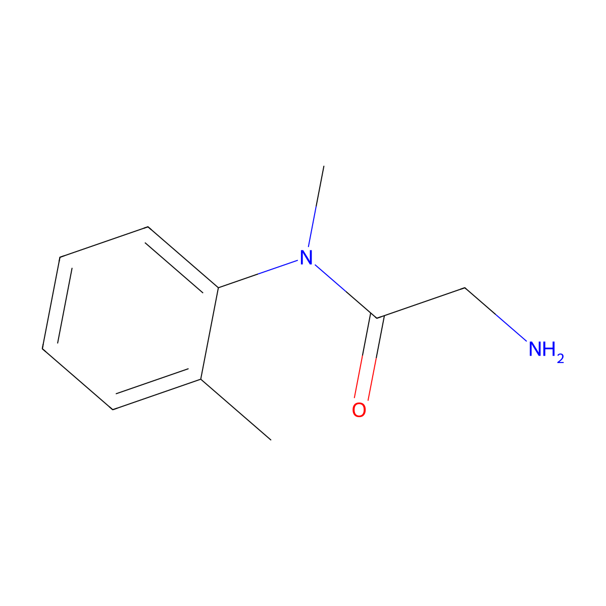 2-Amino-N-methyl-N-(2-methylphenyl)acetamide molecular structure, CAS 1018632-41-1
