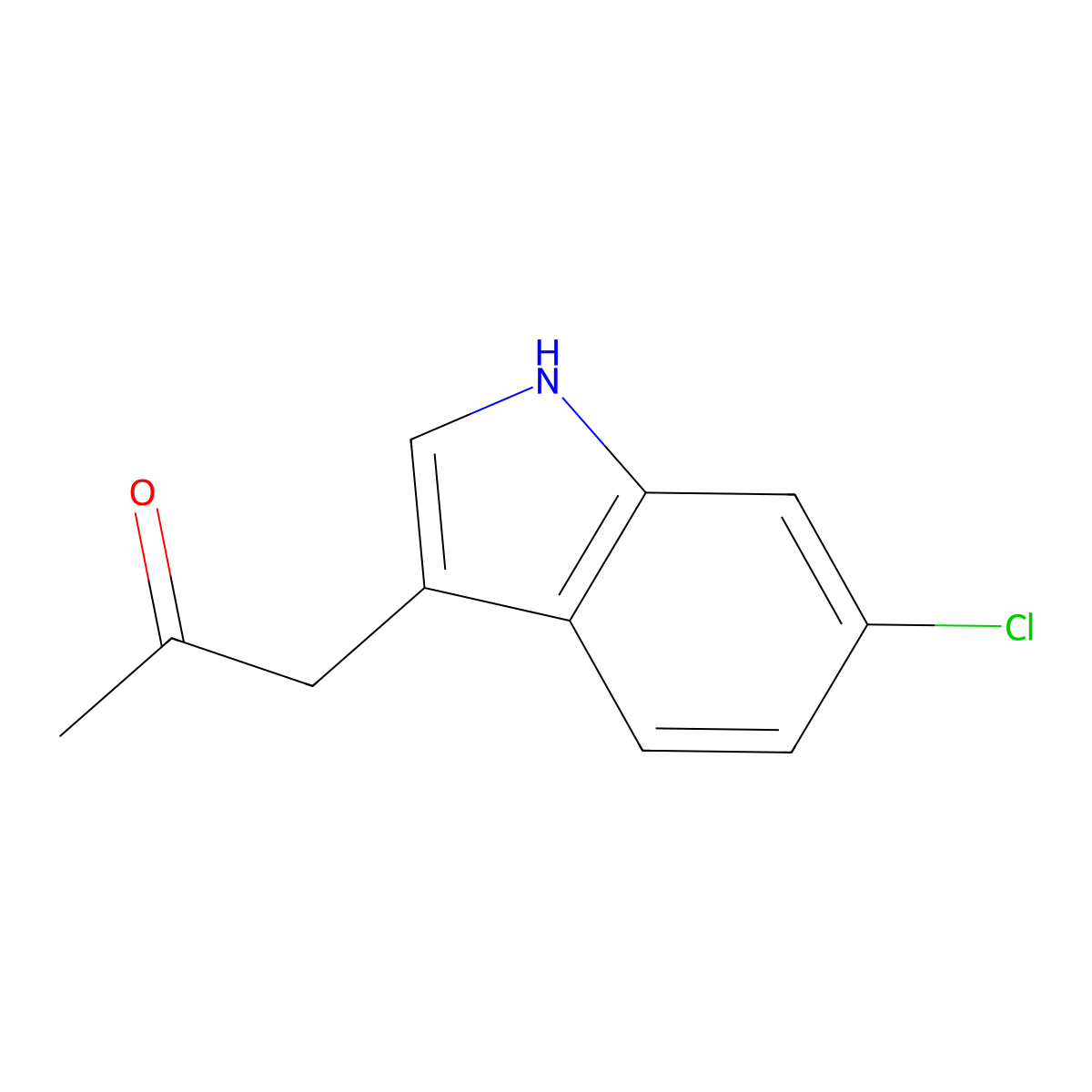 1-(6-chloro-1H-indol-3-yl)propan-2-one molecular structure, CAS 1018637-47-2