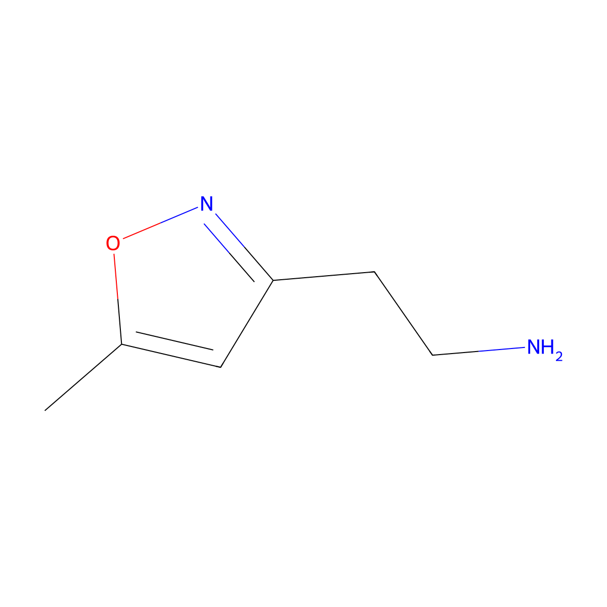 2-(5-Methylisoxazol-3-yl)ethanamine molecular structure, CAS 1018662-73-1