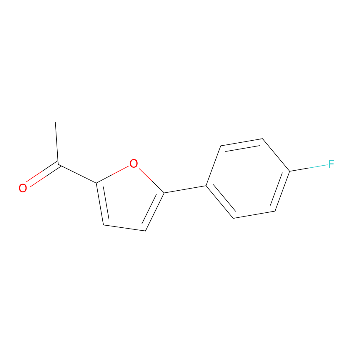 1-[5-(4-Fluorophenyl)furan-2-yl]ethan-1-one molecular structure, CAS 1018663-38-1