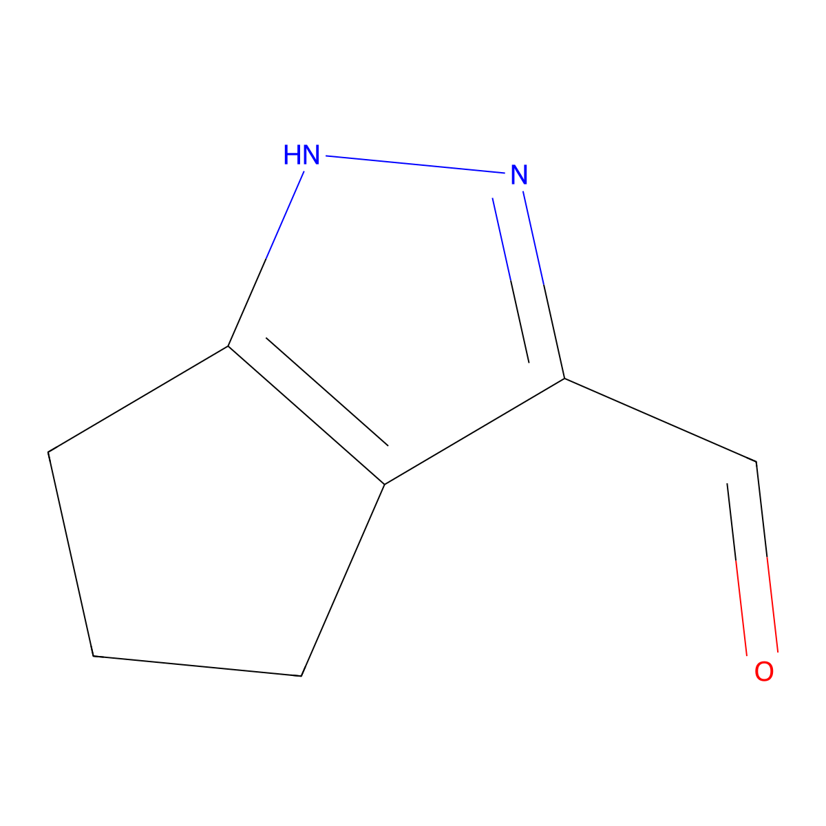 1,4,5,6-Tetrahydrocyclopenta[c]pyrazole-3-carbaldehyde molecular structure, CAS 1018663-45-0