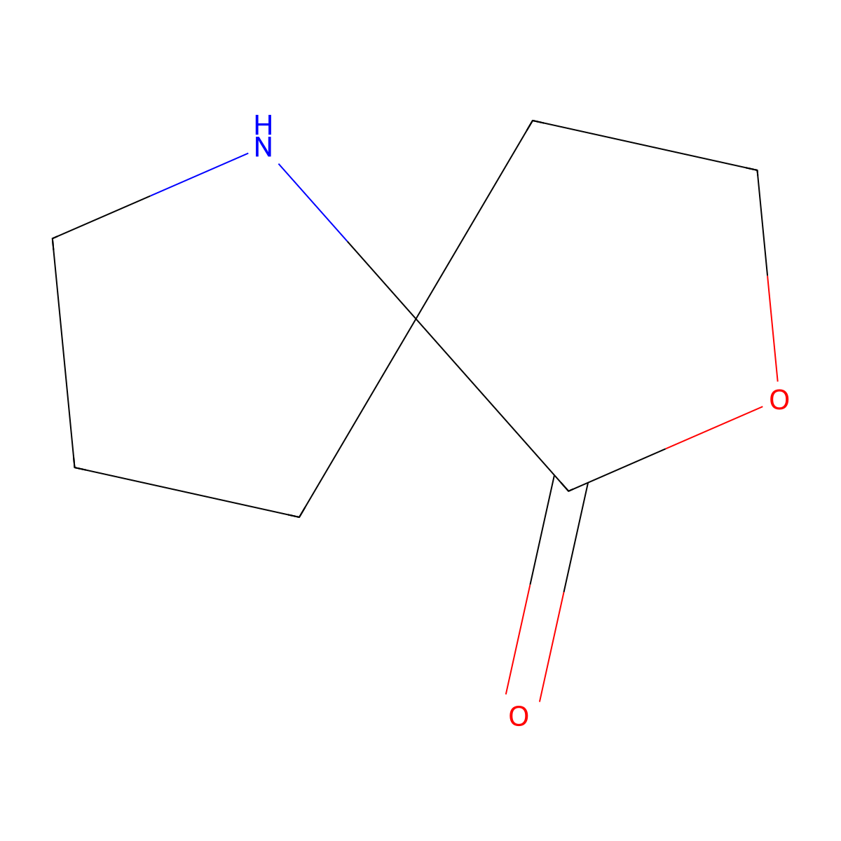 7-Oxa-1-azaspiro[4.4]nonan-6-one molecular structure, CAS 1018670-73-9