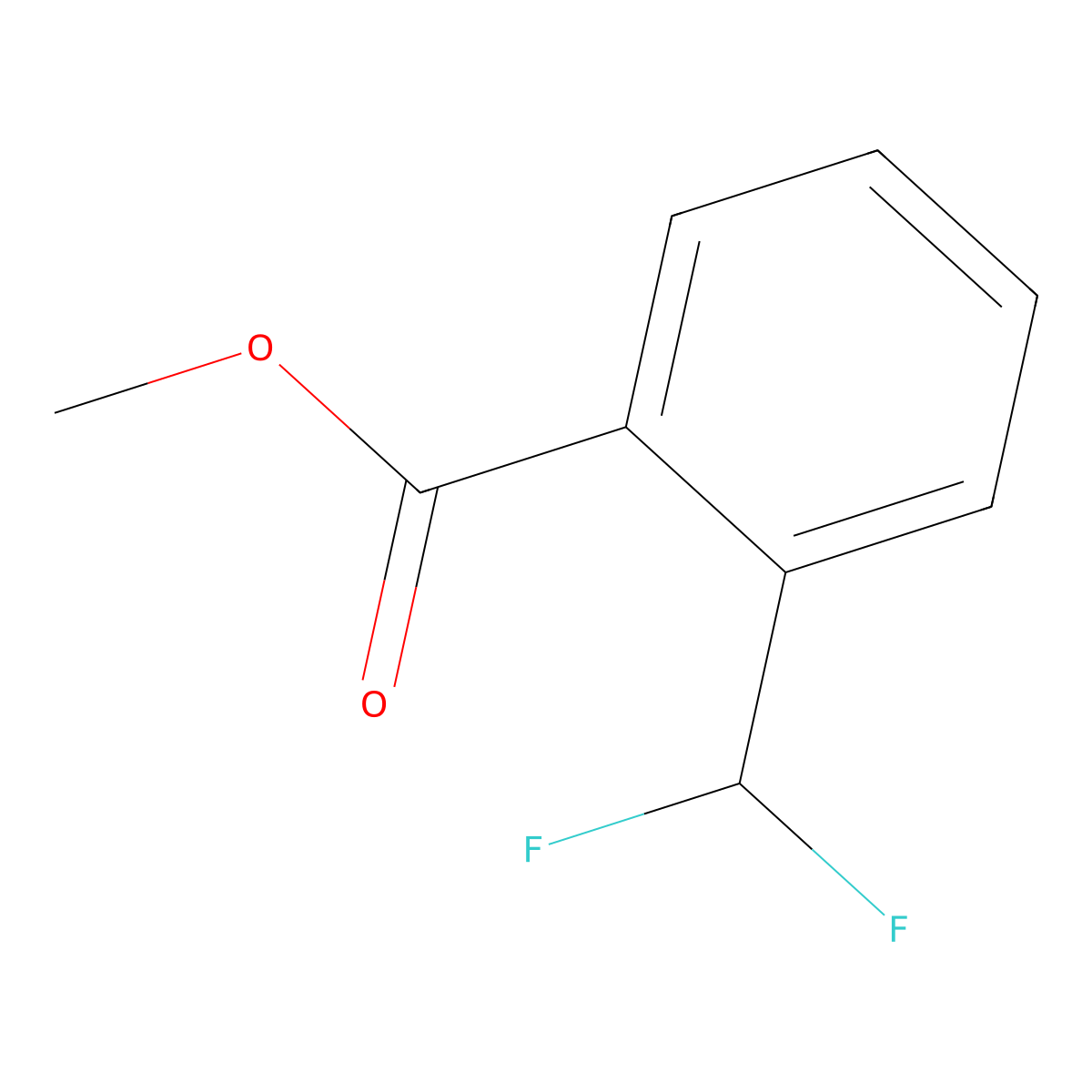 Methyl 2-(difluoromethyl)benzoate molecular structure, CAS 1018678-48-2