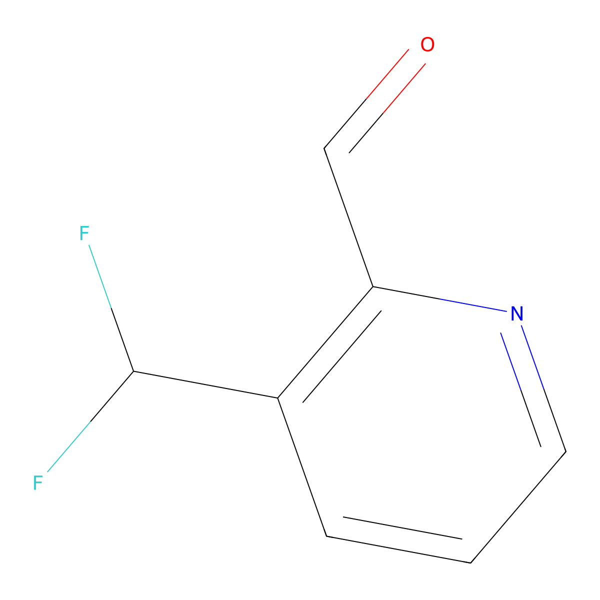 3-(Difluoromethyl)picolinaldehyde molecular structure, CAS 1018678-51-7