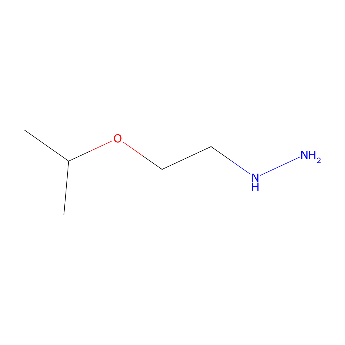 (2-Isopropoxyethyl)hydrazine molecular structure, CAS 1018679-73-6