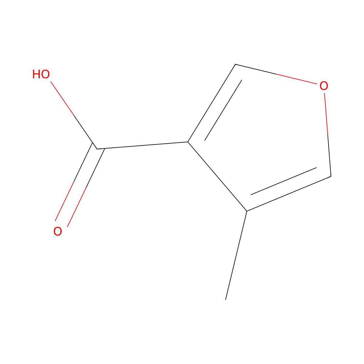 4-Methylfuran-3-carboxylic acid molecular structure, CAS 101870-15-9