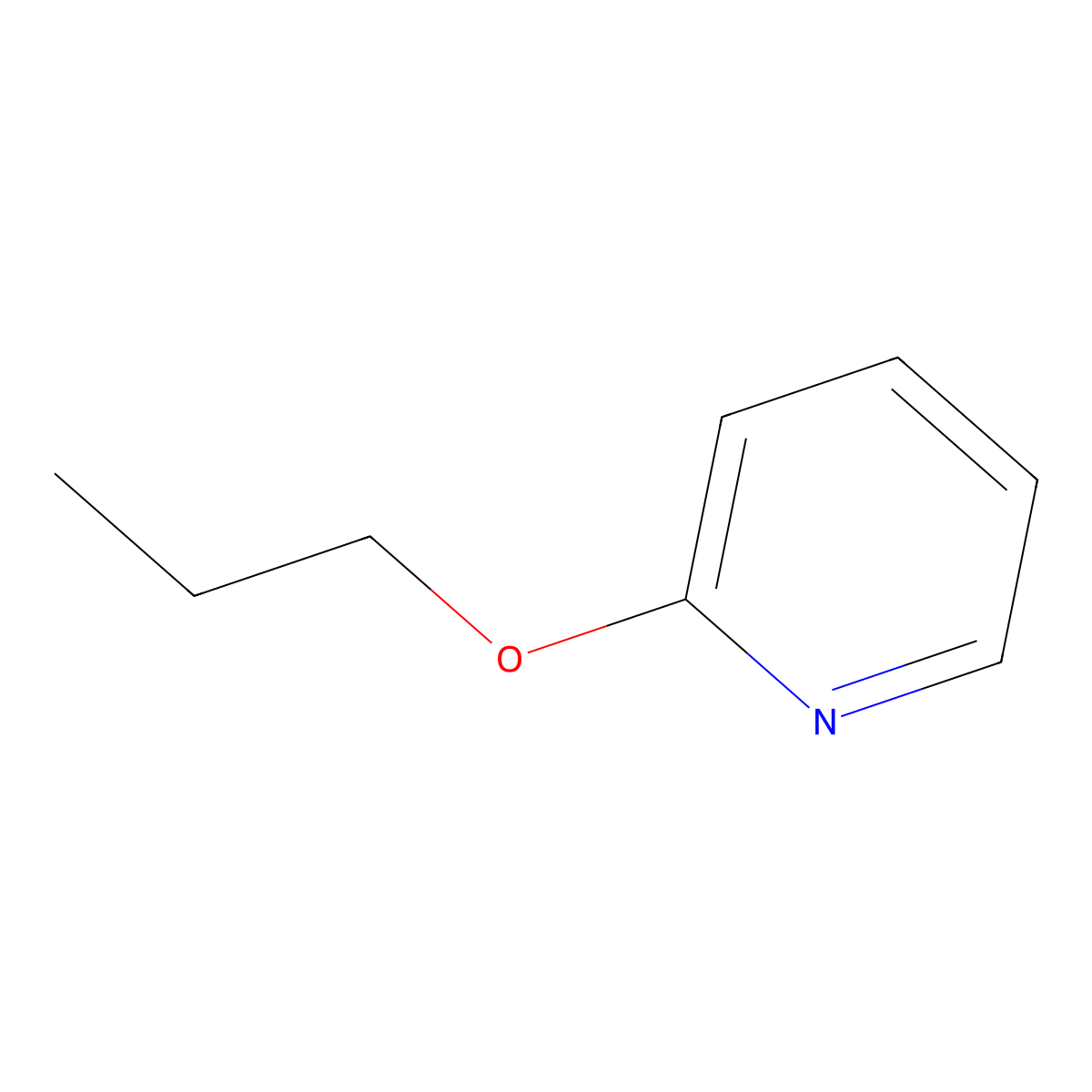 Propoxypyridine molecular structure, CAS 101870-22-8