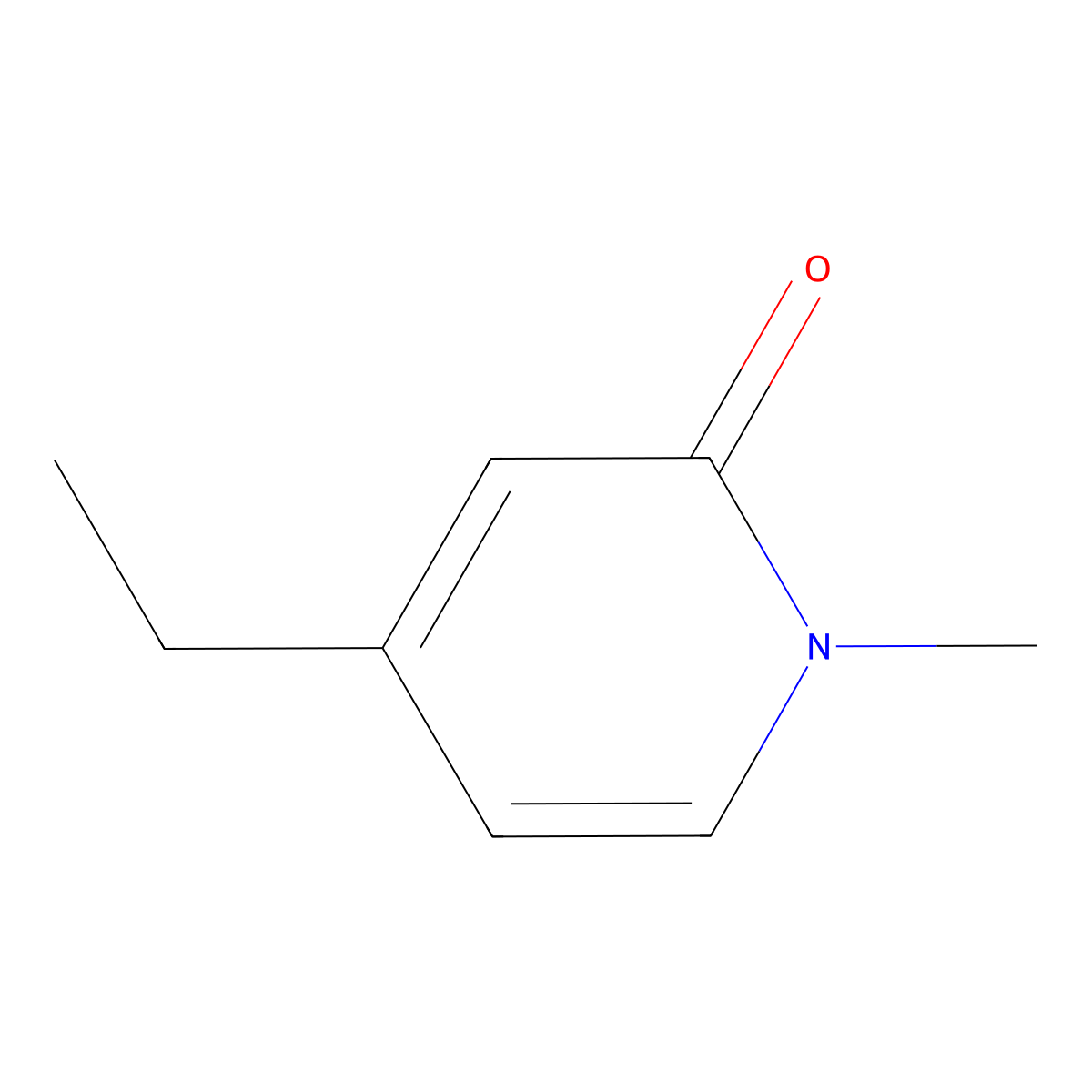 4-ethyl-1-methylpyridin-2(1H)-one molecular structure, CAS 101870-26-2