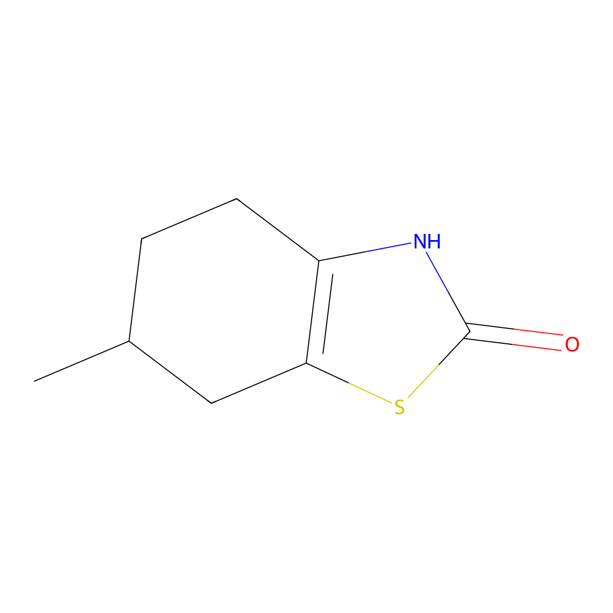 6-Methyl-2,3,4,5,6,7-hexahydro-1,3-benzothiazol-2-one molecular structure, CAS 101870-28-4