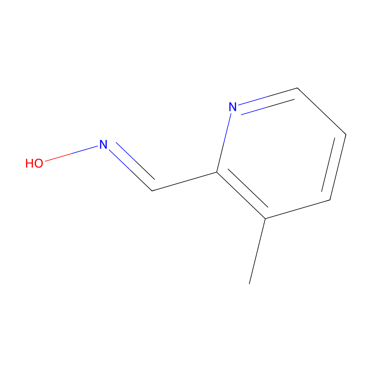 N-((3-methylpyridin-2-yl)methylidene)hydroxylamine molecular structure, CAS 101870-40-0