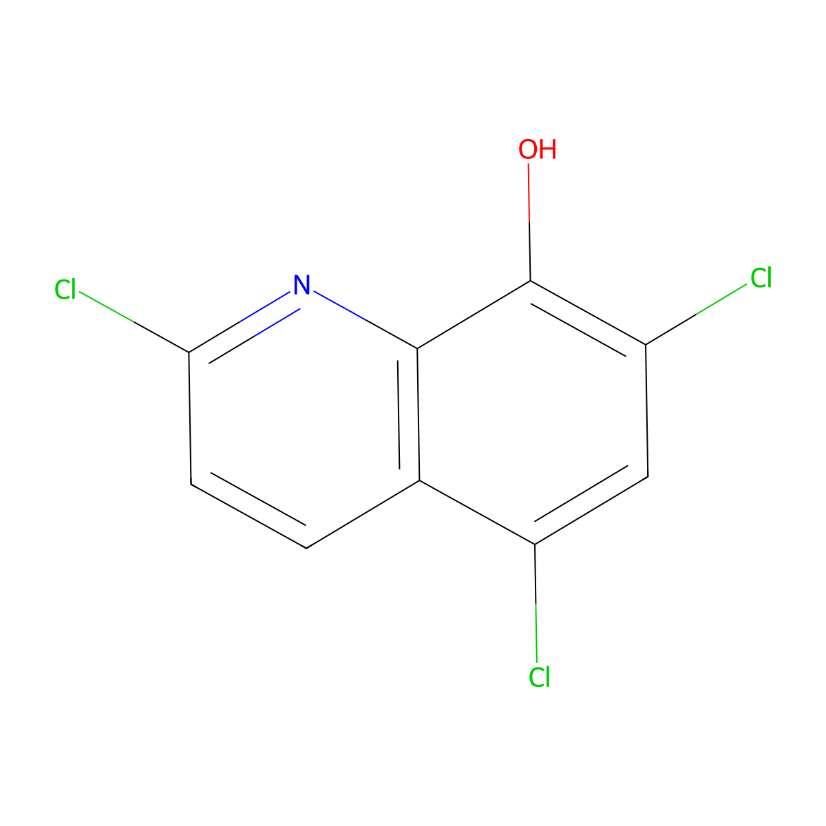 2,5,7-Trichloroquinolin-8-ol molecular structure, CAS 101870-58-0