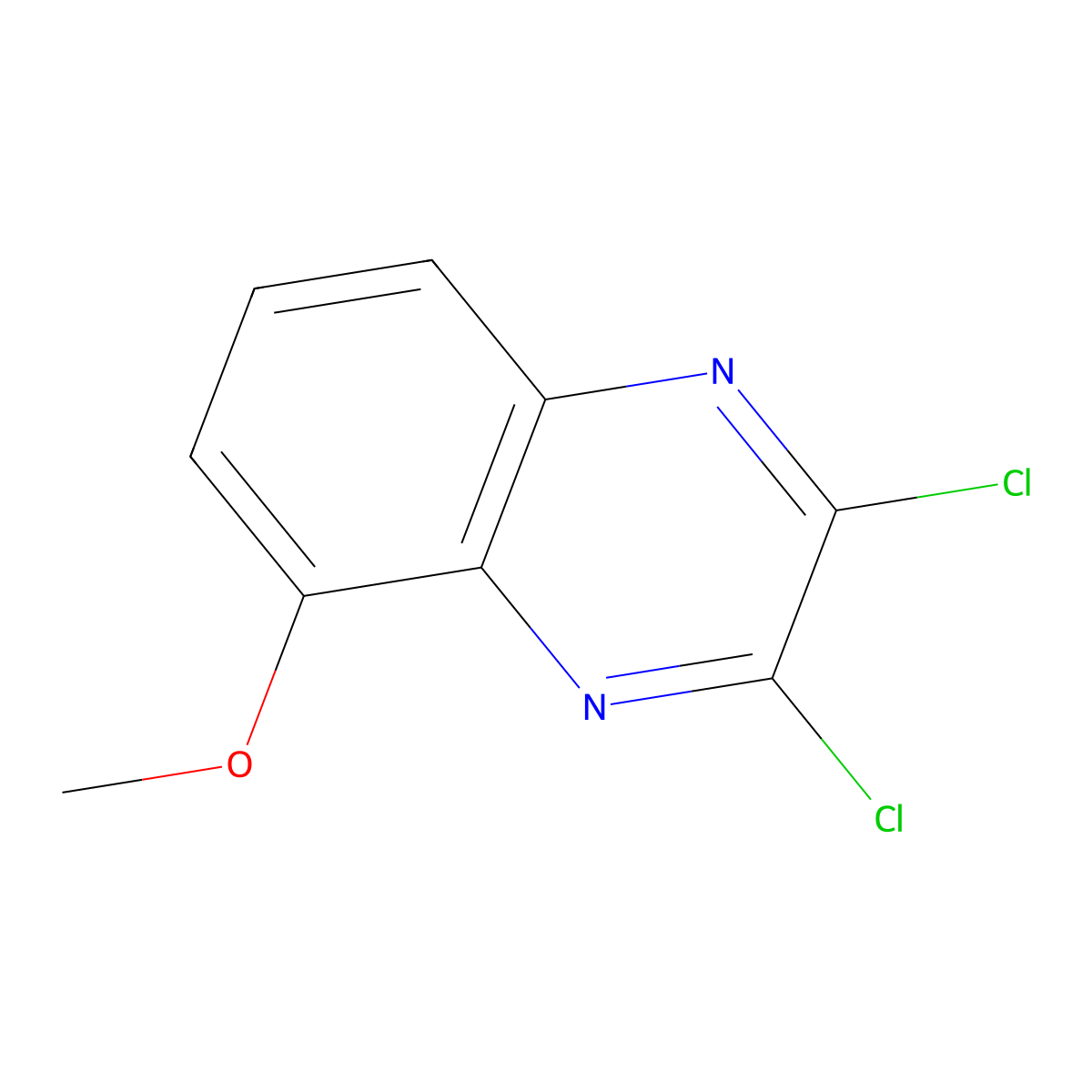 2,3-Dichloro-5-methoxyquinoxaline molecular structure, CAS 101870-68-2
