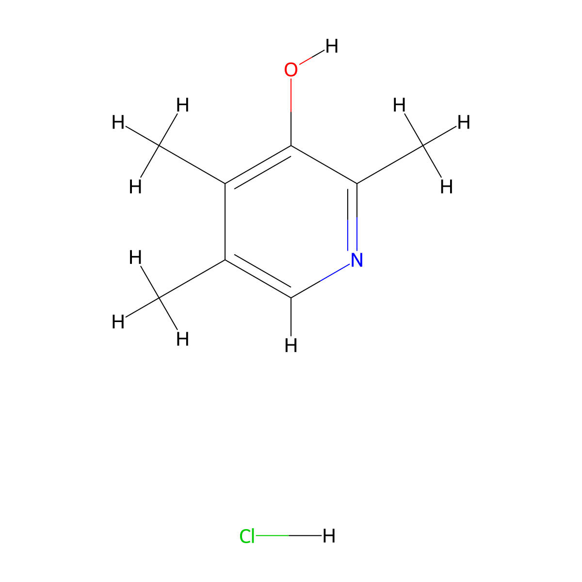 2,4,5-Trimethylpyridin-3-ol hydrochloride molecular structure, CAS 101870-79-5