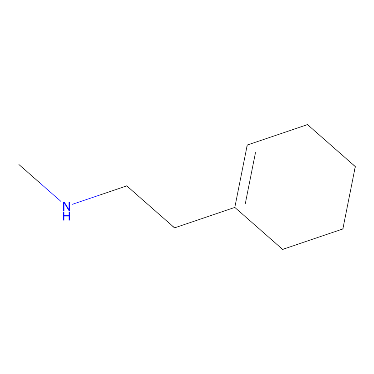 [2-(Cyclohex-1-en-1-yl)ethyl](methyl)amine molecular structure, CAS 101871-19-6