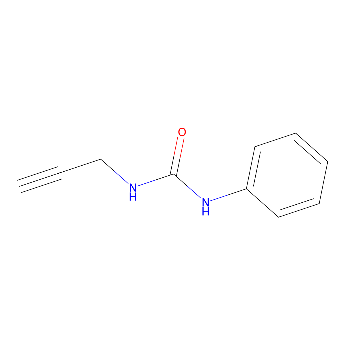 1-Phenyl-3-(prop-2-yn-1-yl)urea molecular structure, CAS 101871-81-2