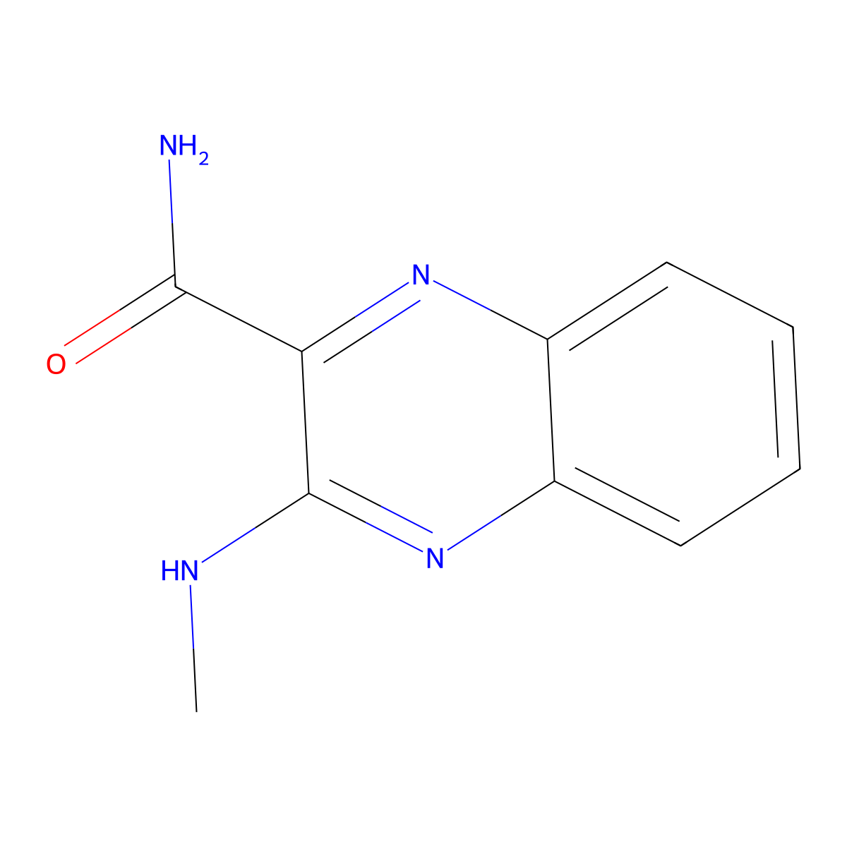 3-(Methylamino)quinoxaline-2-carboxamide molecular structure, CAS 101872-15-5