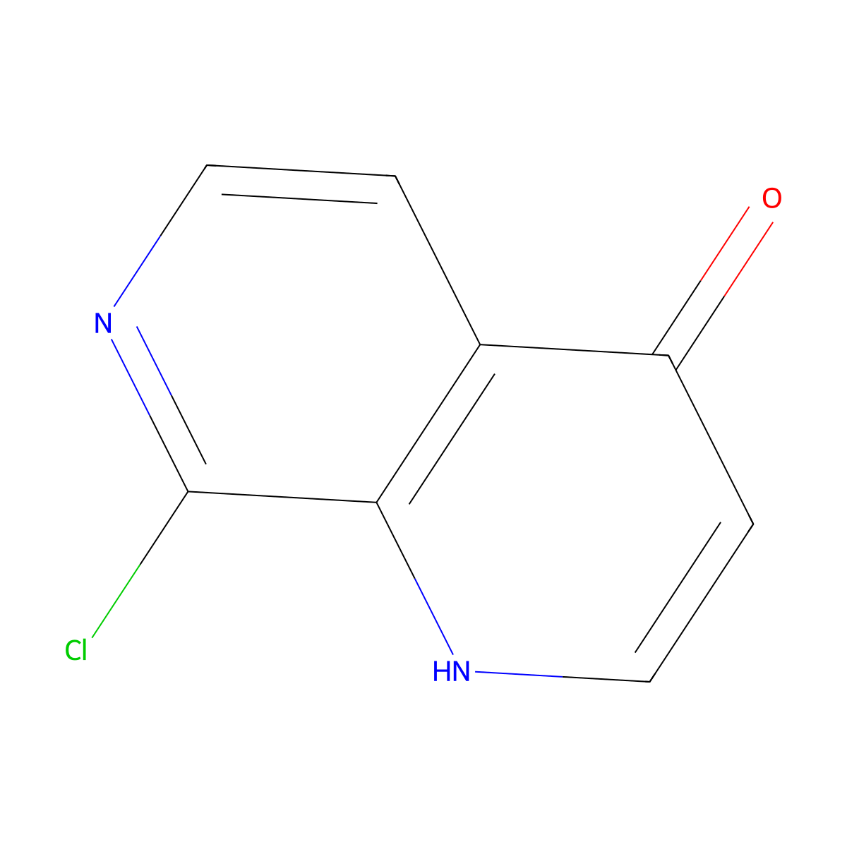 8-Chloro-1,7-naphthyridin-4(1H)-one molecular structure, CAS 1018812-91-3
