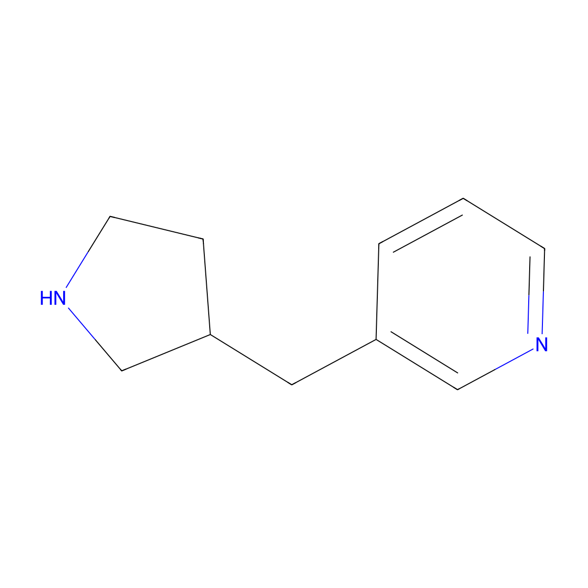 3-[(Pyrrolidin-3-yl)methyl]pyridine molecular structure, CAS 1018827-45-6