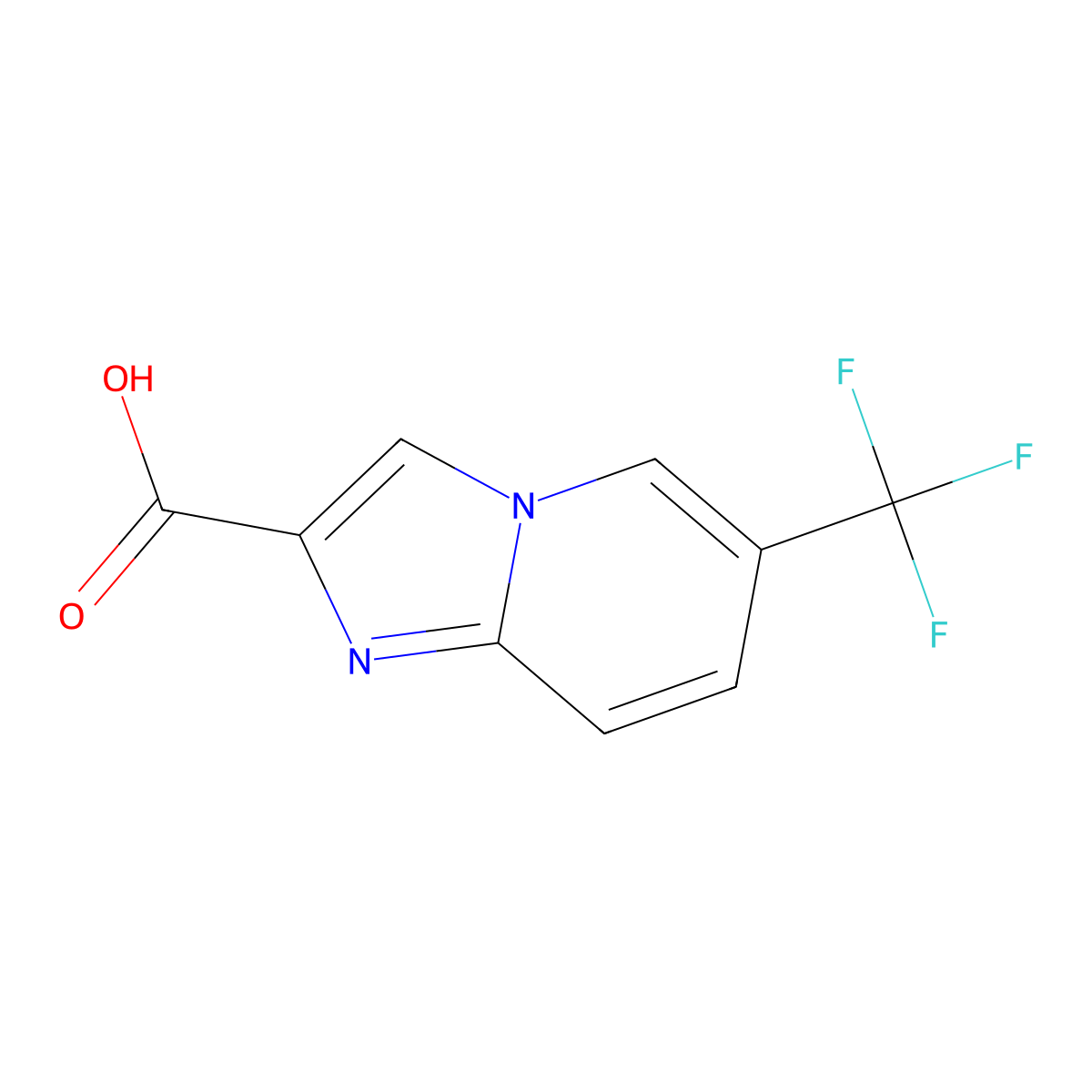 6-(Trifluoromethyl)imidazo[1,2-a]pyridine-2-carboxylic acid molecular structure, CAS 1018828-69-7