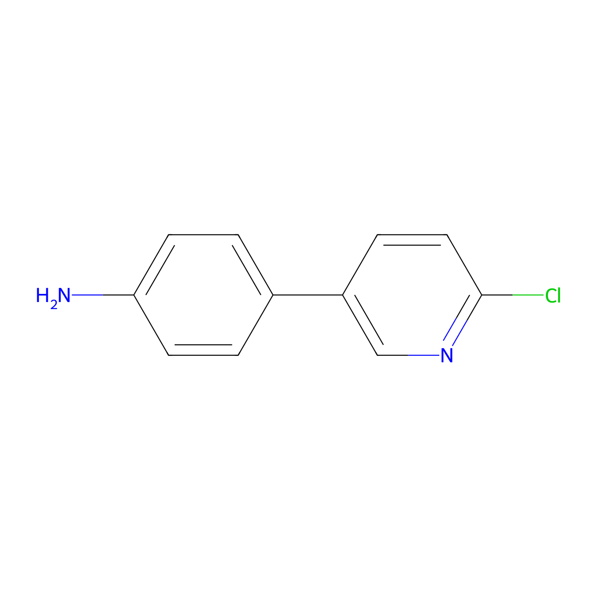 4-(6-Chloropyridin-3-yl)aniline molecular structure, CAS 1018833-41-4