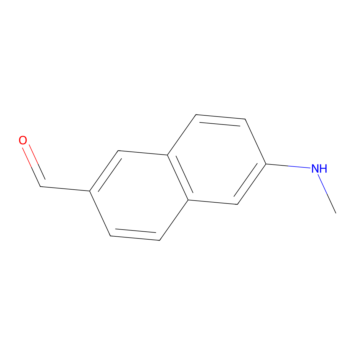 6-(Methylamino)naphthalene-2-carbaldehyde molecular structure, CAS 1018839-94-5
