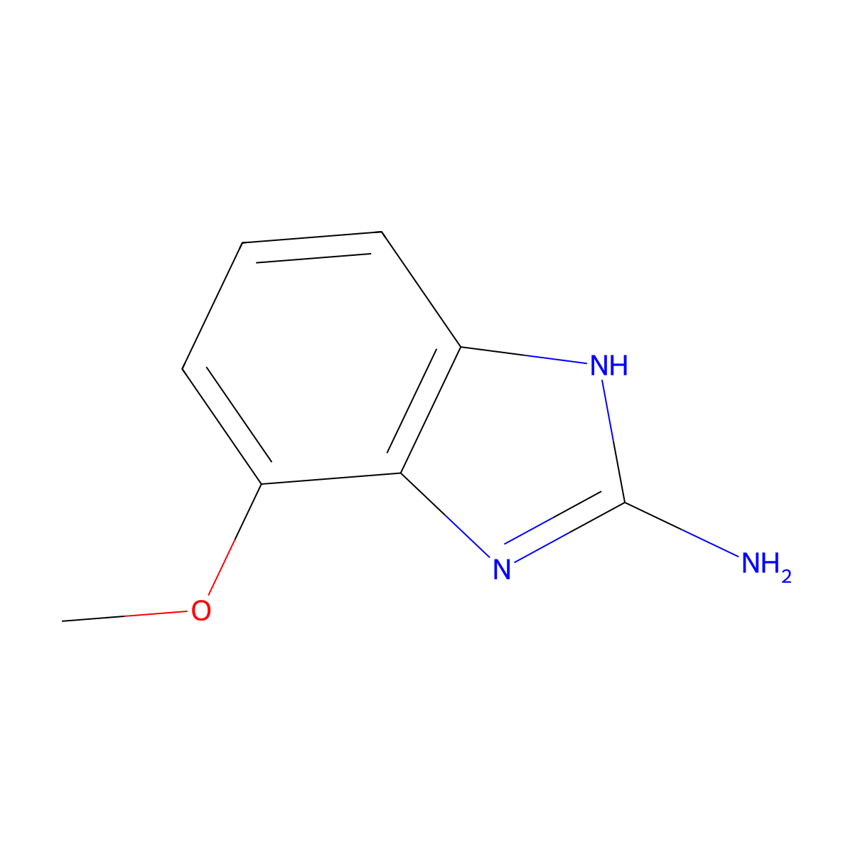 7-methoxy-1H-1,3-benzodiazol-2-amine molecular structure, CAS 1018895-06-1
