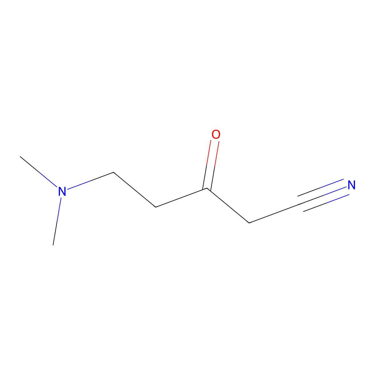 5-(Dimethylamino)-3-oxopentanenitrile molecular structure, CAS 1018896-19-9