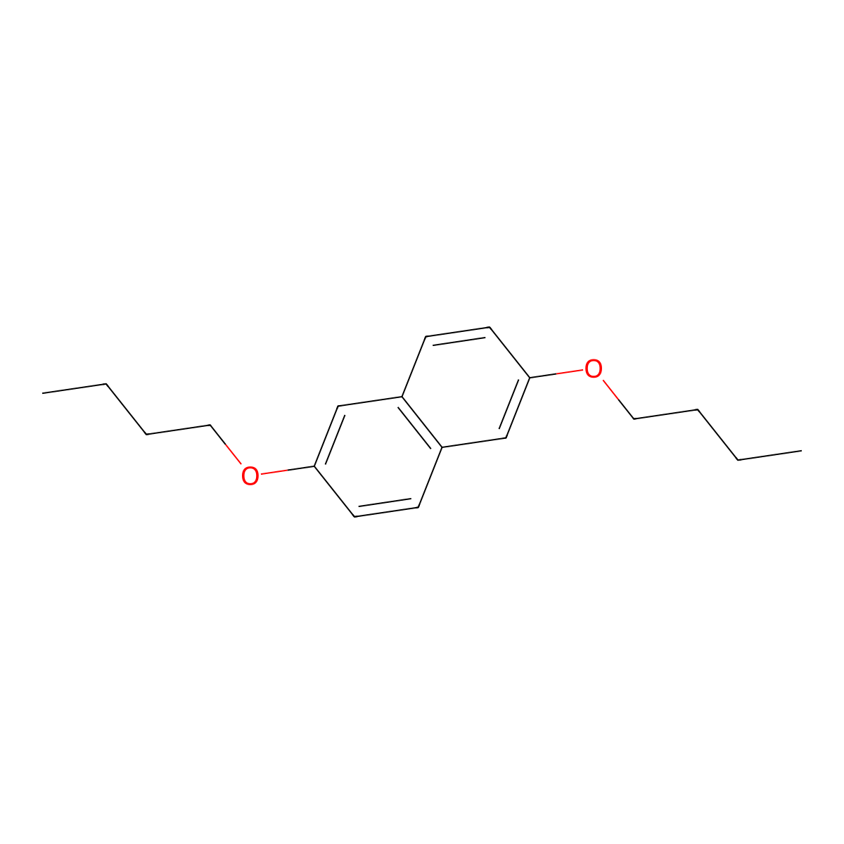 Naphthalene, 2,6-dibutoxy- molecular structure, CAS 101891-90-1