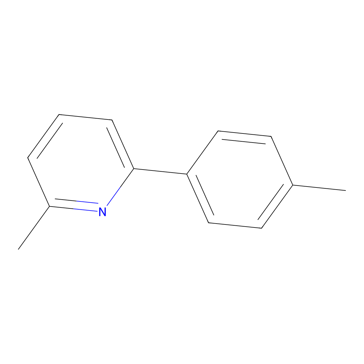 2-Methyl-6-(4-methylphenyl)pyridine molecular structure, CAS 101893-57-6