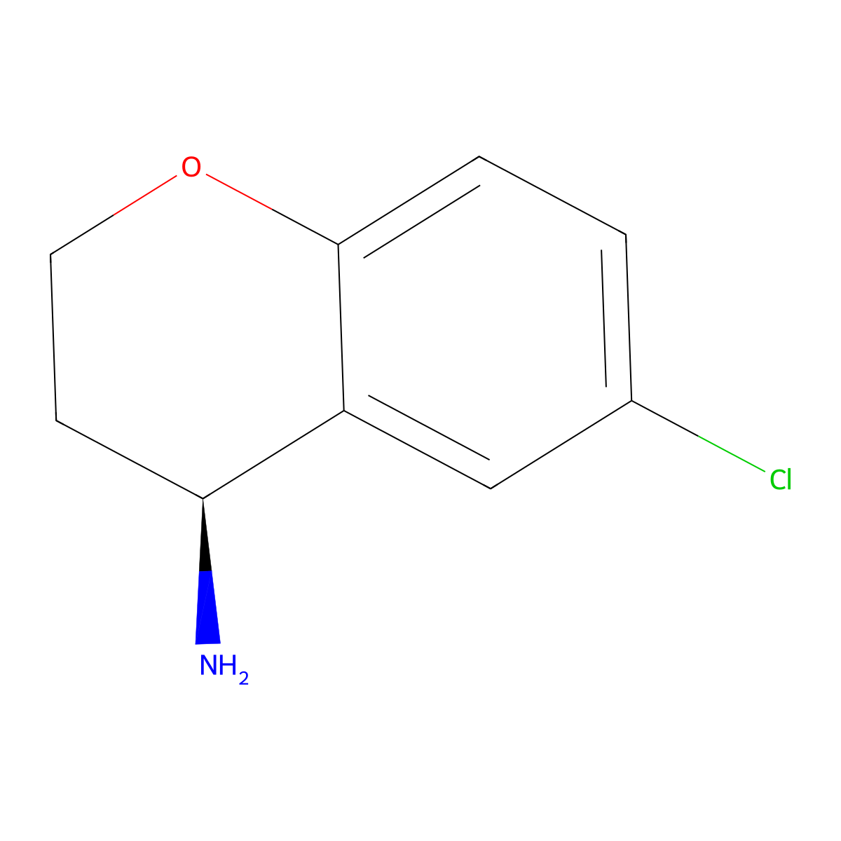 (S)-6-Chlorochroman-4-amine molecular structure, CAS 1018978-87-4