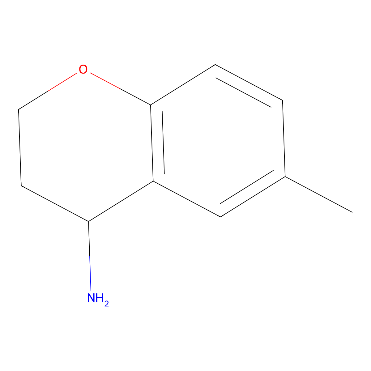 (S)-6-methylchroman-4-amine molecular structure, CAS 1018978-88-5