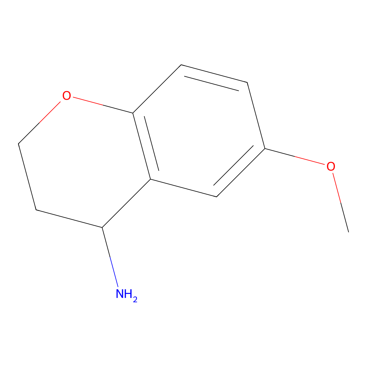 (R)-6-methoxychroman-4-amine molecular structure, CAS 1018978-89-6