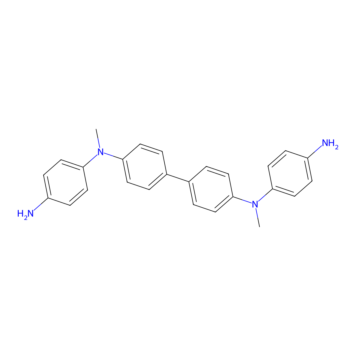 N1,N1'-([1,1'-Biphenyl]-4,4'-diyl)bis(N1-methylbenzene-1,4-diamine) molecular structure, CAS 1018982-21-2