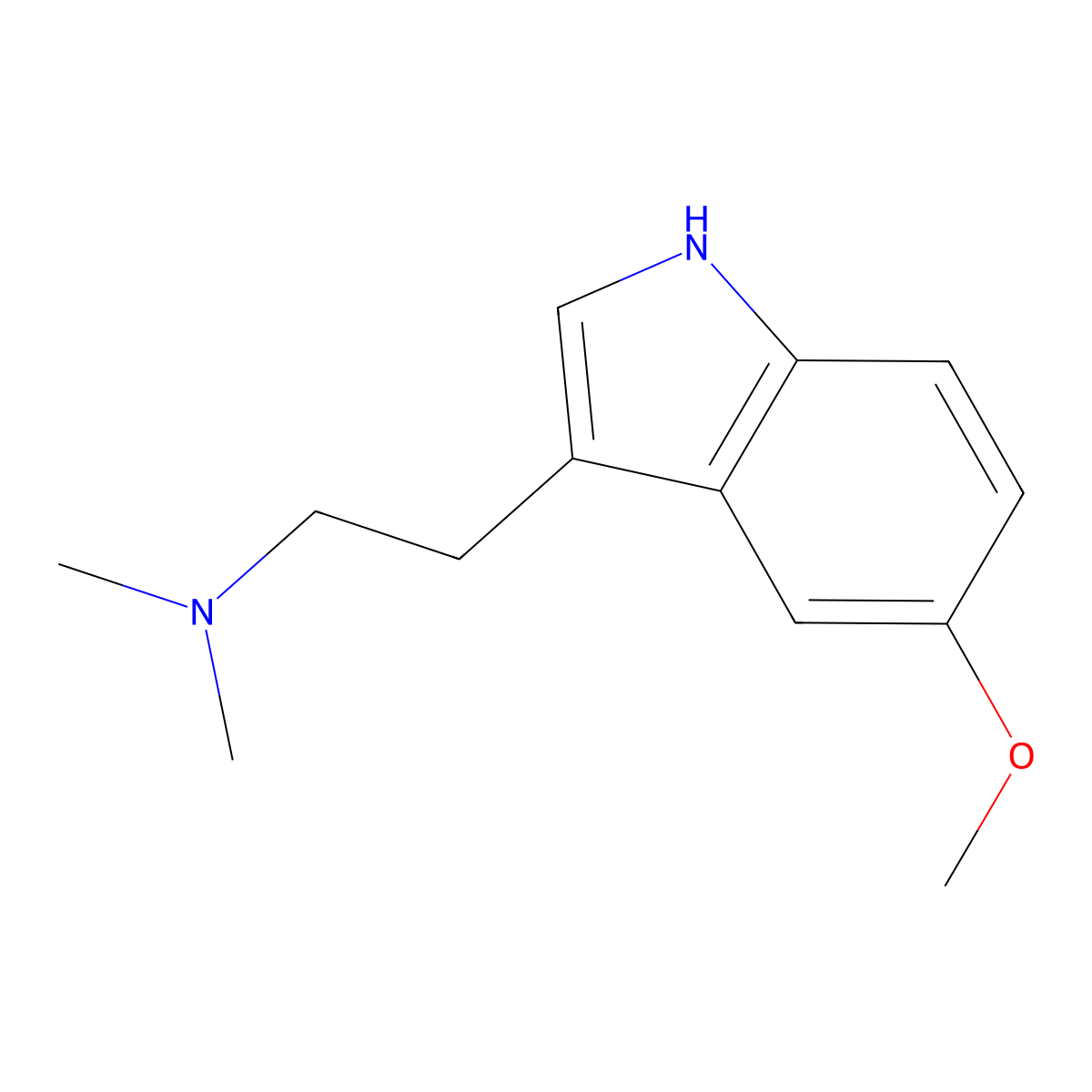 O-Methylbufotenine molecular structure, CAS 1019-45-0
