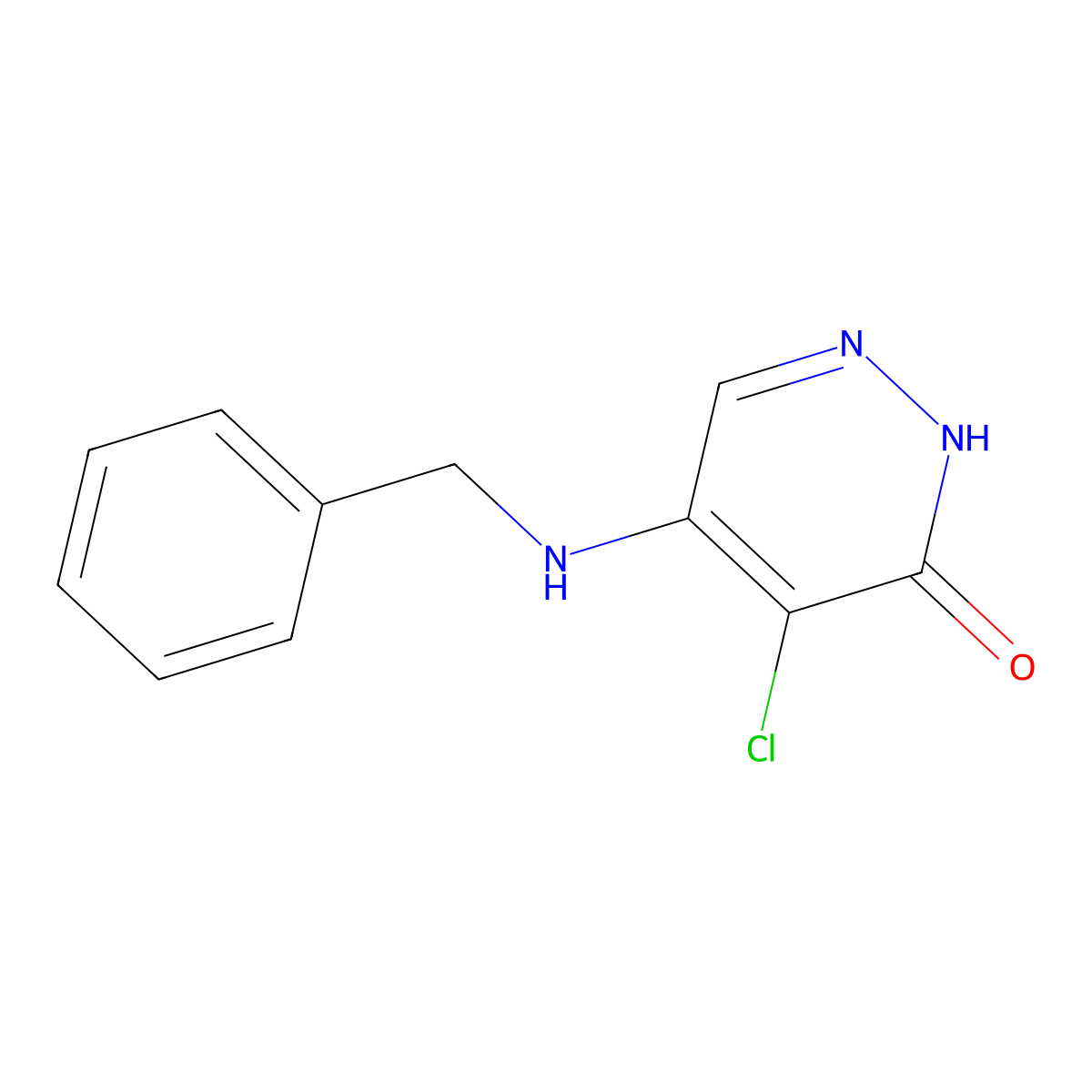 5-(Benzylamino)-4-chloropyridazin-3-ol molecular structure, CAS 1019-72-3