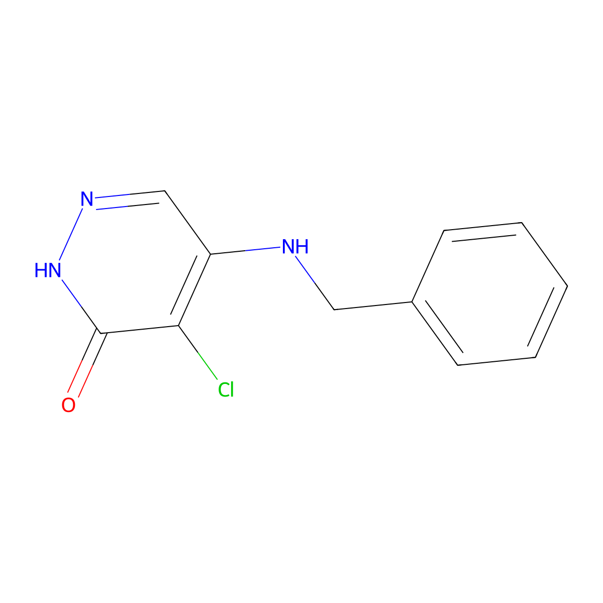 5-(Benzylamino)-4-chloropyridazin-3-ol molecular structure, CAS 1019-72-3